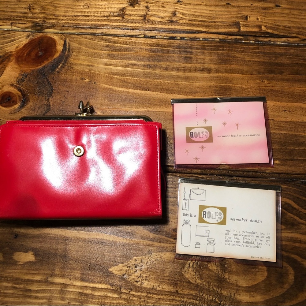 Rolf’s Vintage Red Cowhide Wallet/Coon Purse - Picture 8 of 13